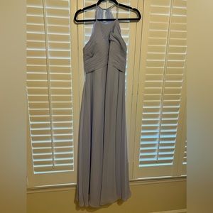 A azure bridesmaid dress